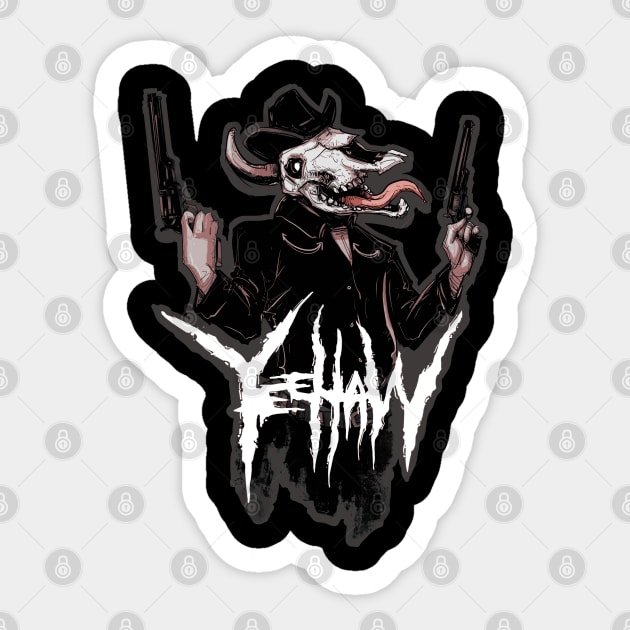 Cowboy Metal Sticker by LVBart